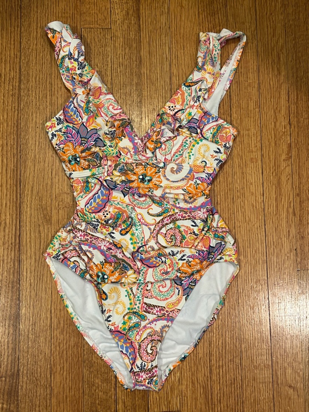 Women’s Multicolor Paisley One-Piece Swimsuit